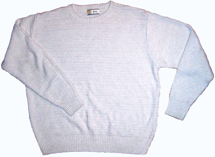 A picture of a white sweater