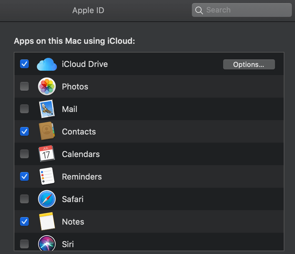 Only choose options to allow to be stored on iCloud that you need